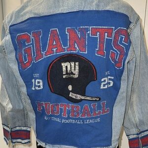 Up cycled Vintage Levi New York Giants Denim Jacket